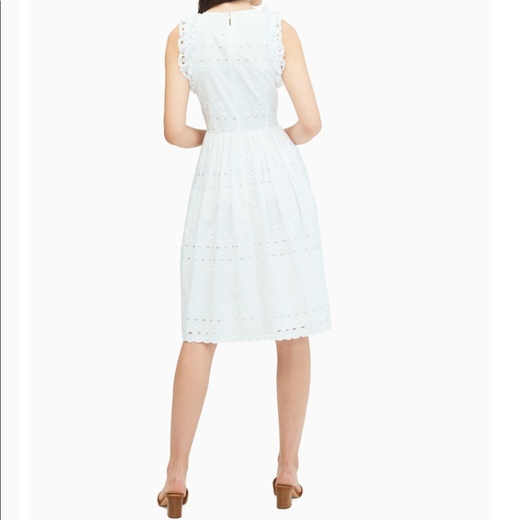 NEW Kate Spade Eyelet Ruffle Daisy dress $299 NWT - Picture 5 of 6